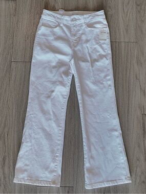 Good American White Wide-Leg Jeans
